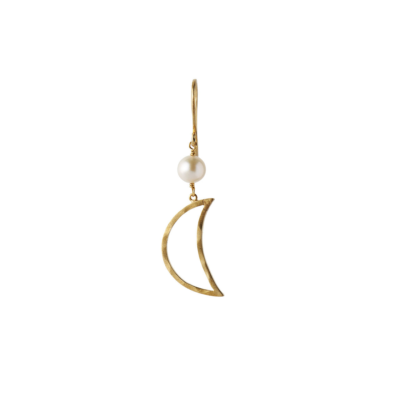 STINE A Jewelry Big Bella Moon with Pearl ørering 1282-02