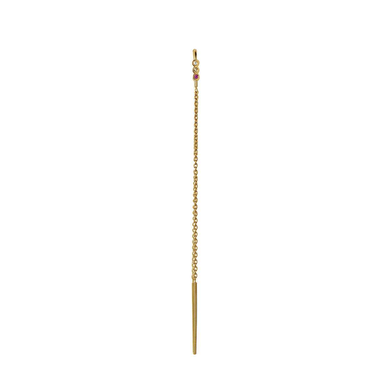 STINE A Jewelry Three Dots Double Chain ørering 1290-02