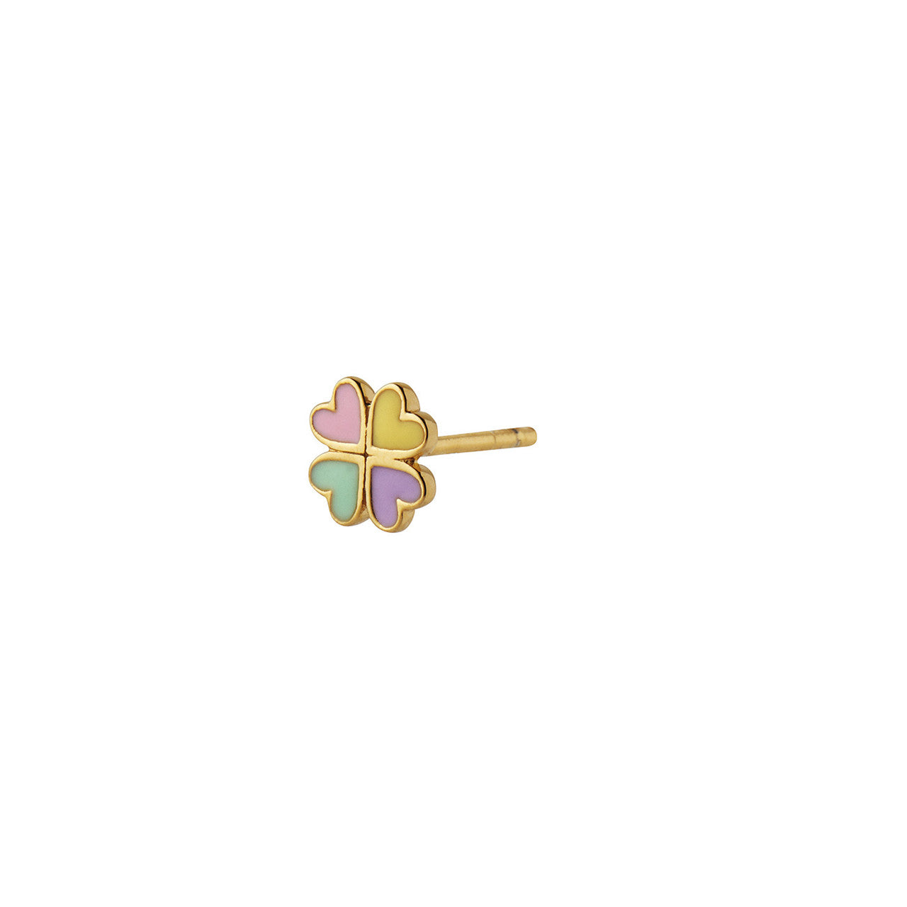 STINE A Jewelry Love Heart Clover ørering 1296-02