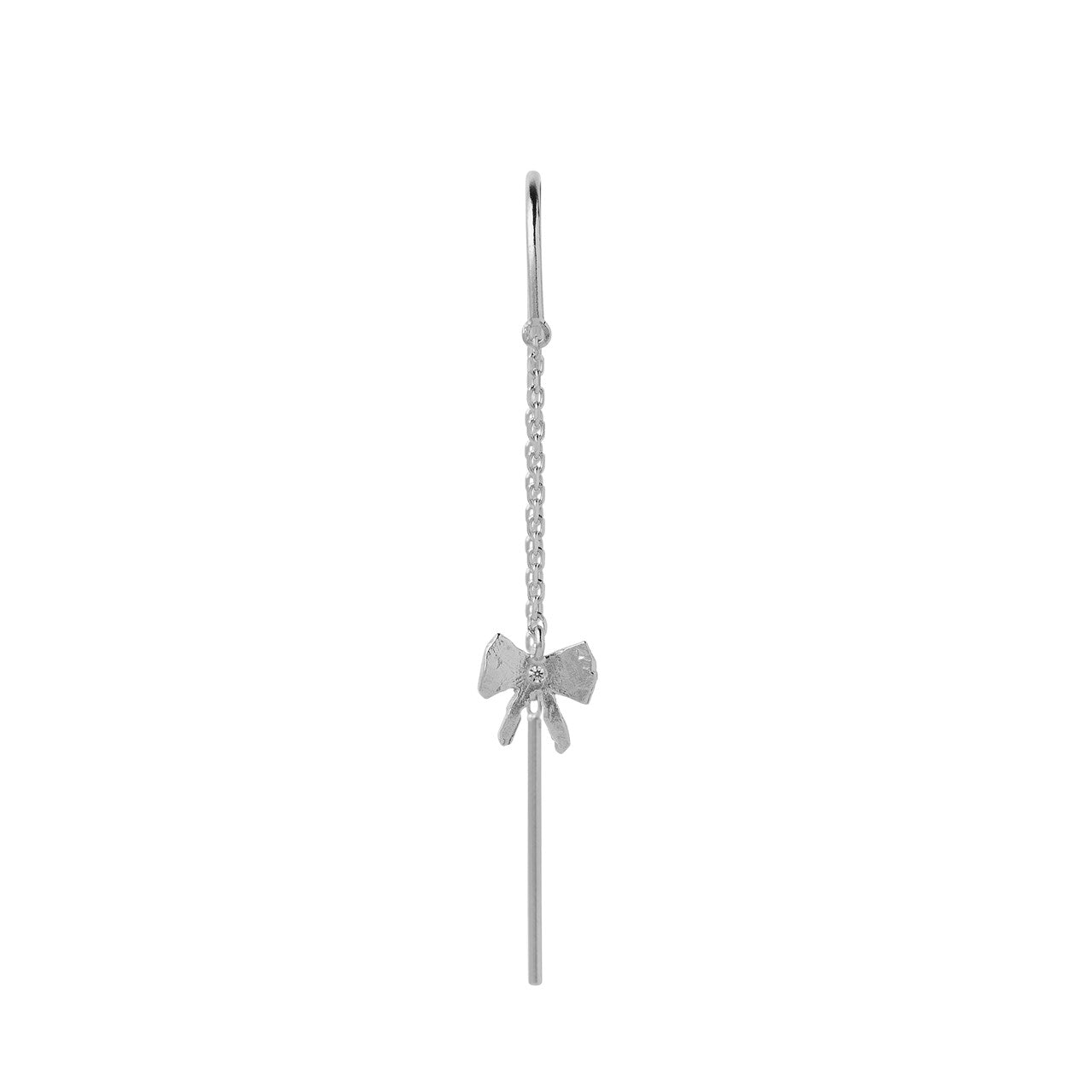 STINE A Jewelry Petit Bow Double Chain ørering 1353-00