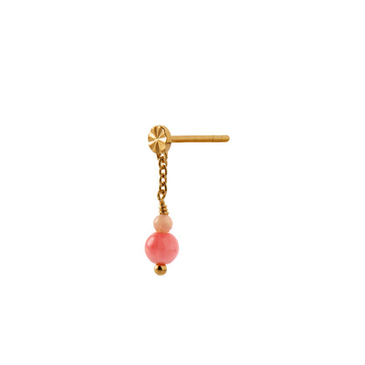 STINE A Jewelry Tres Petit Etoile with Coral ørering 1361-02