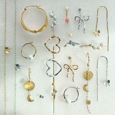 STINE A Jewelry Dangling Flow Bow ørering 1362-00