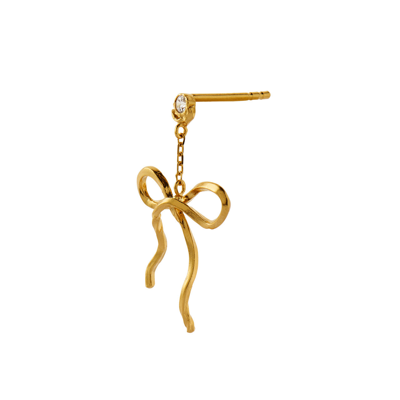 STINE A Jewelry Dangling Flow Bow ørering 1362-02
