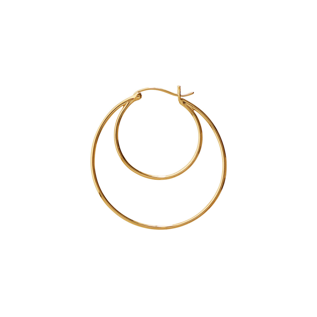 STINE A Jewelry Double Creol Grande ørering 1380-02