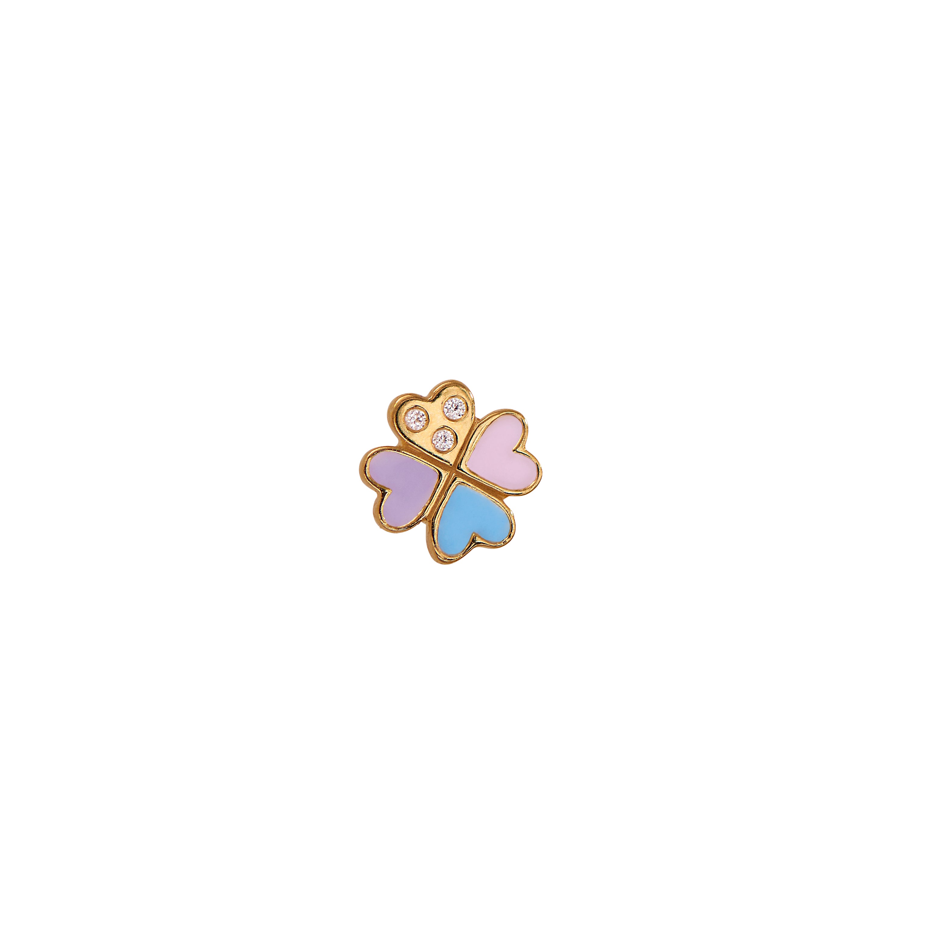STINE A Jewelry Love Hearts Clover ørering 1423-02