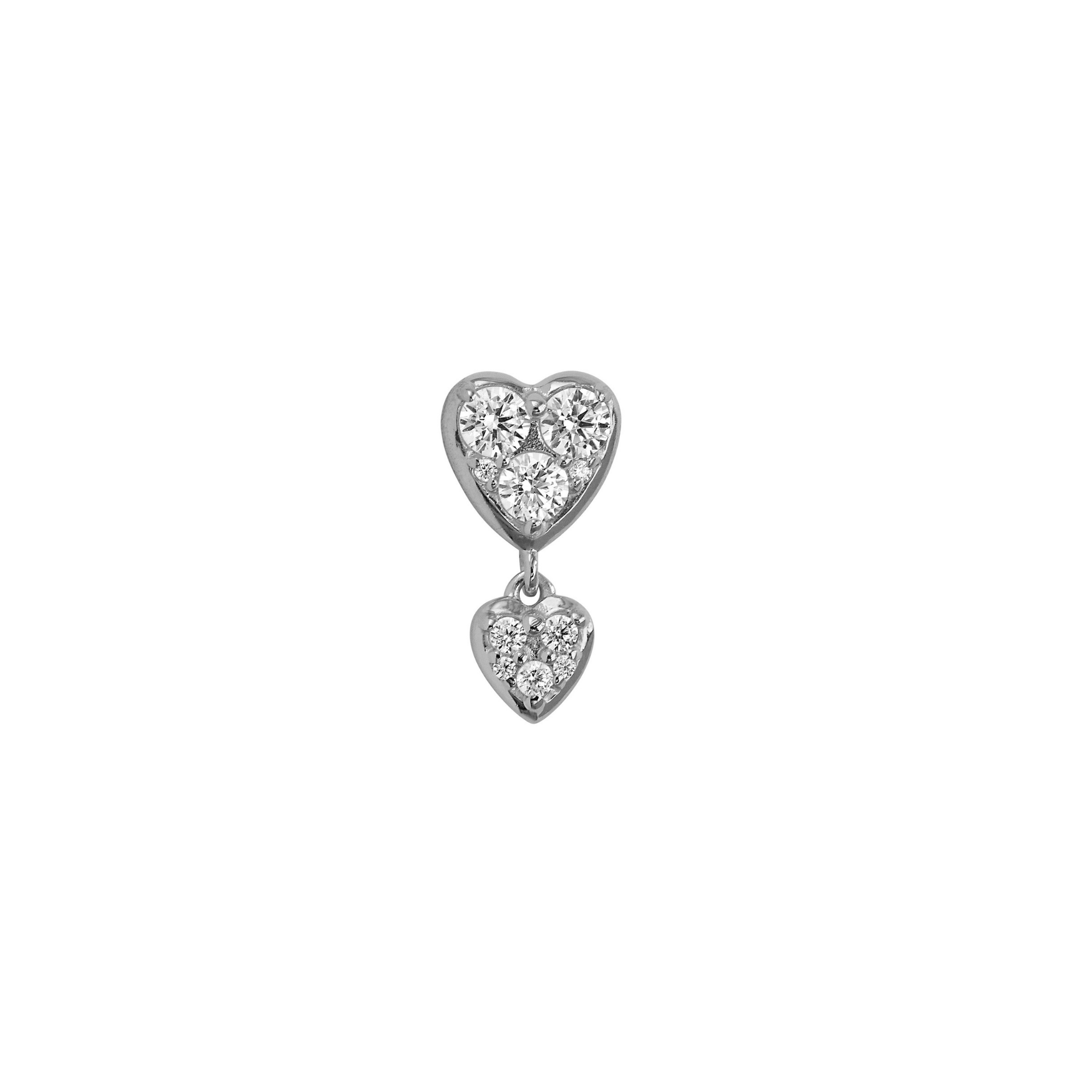 STINE A Jewelry J'Adore Two Petit Hearts ørering 1424-00