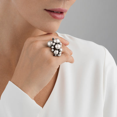 Georg Jensen Moonlight Grapes ring, stor 20000334