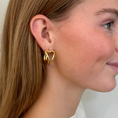 Jane Kønig Open Heart Hoop ørering OHH-AW25-G