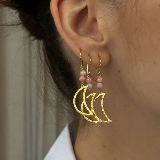 STINE A Jewelry Bella Moon with Coral ørering 1342-02
