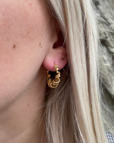 Jane Kønig Curly ørering JKSCHF18-G