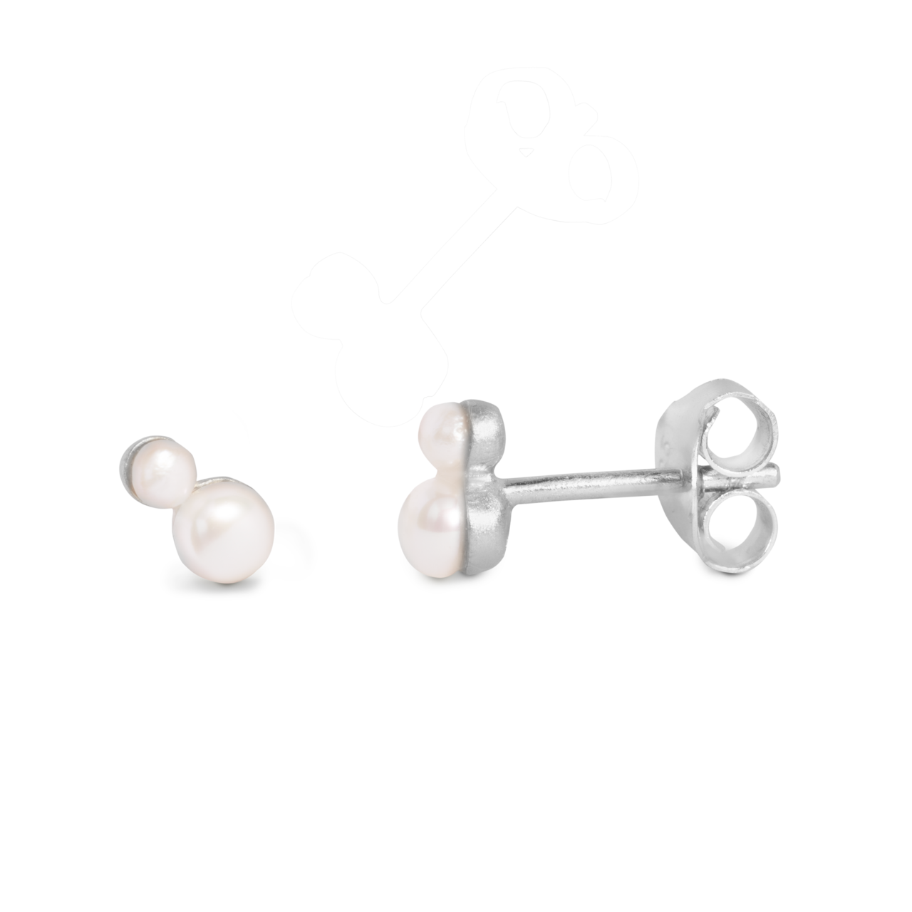 ByBiehl Pearl Double øreringe 4-037WP-R