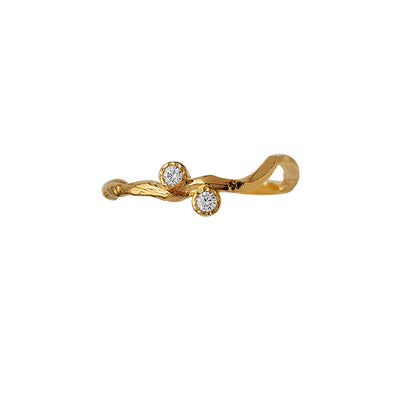 STINE A Jewelry Flow with two stones ring 4053-02