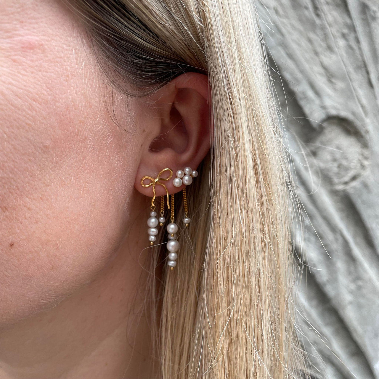 STINE A Jewelry Flow Bow ørering 1343-02