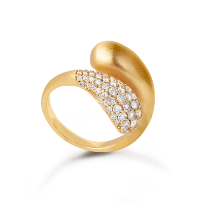 ByBiehl Ocean Flow Duo Sparkle ring 5-4207A-GP