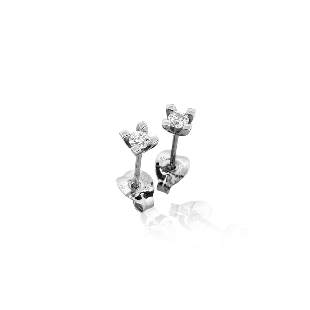 Jan Jørgensen Jewelz diamant øreringe hvidguld 0,10ct