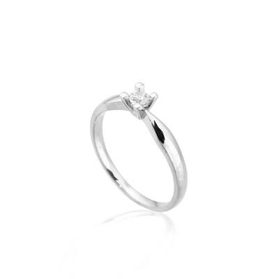 Jan Jørgensen Jewelz diamantring hvidguld 0,10ct