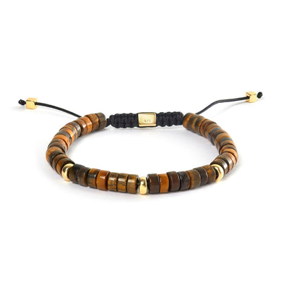 Alexander Lynggaard Tiger Eye Heishi Braided 6mm B00202