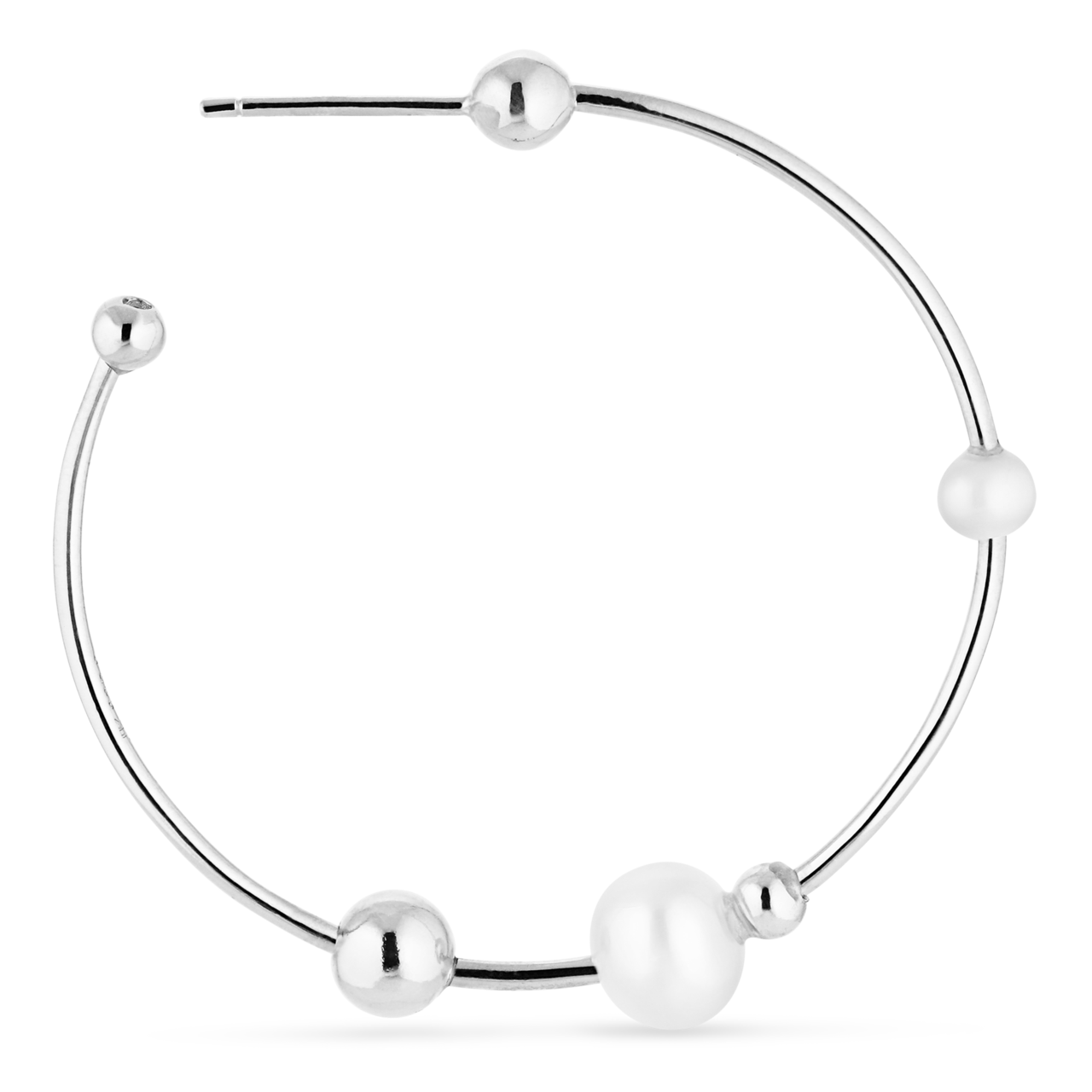 Jane Kønig Big Atomic Pearl Hoop ørering BAPH-SS24-S