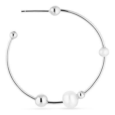 Jane Kønig Big Atomic Pearl Hoop ørering BAPH-SS24-S