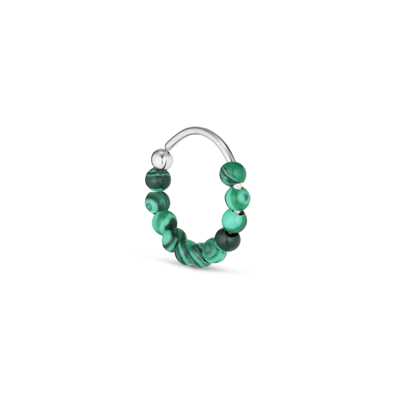 Jane Kønig Bermuda Malachite Twist ørering BTW02-SS22-S