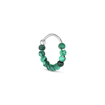 Jane Kønig Bermuda Malachite Twist ørering BTW02-SS22-S