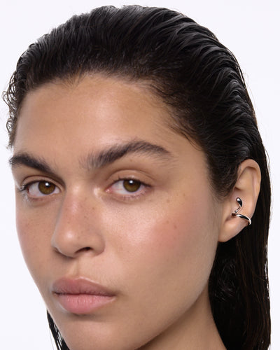 Maria Black Coil Whirl Earcuff 200171AG