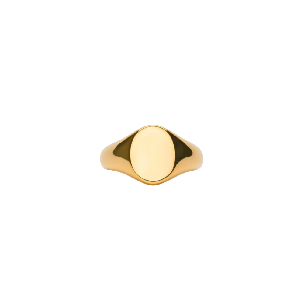 IX Studios Mini Oval Signet ring DMN0299GD