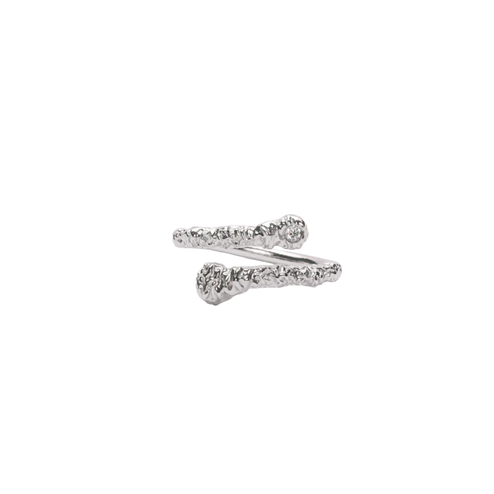 IX Studios Crunchy White Nature ring DMN0315RHWH
