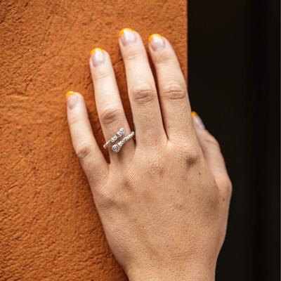 IX Studios Crunchy White Nature ring DMN0315RHWH