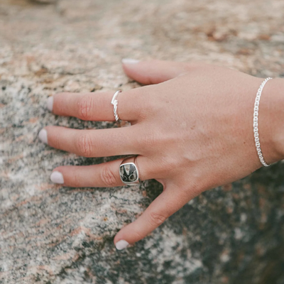 IX Studios Rustic Twist ring DMN0324SL