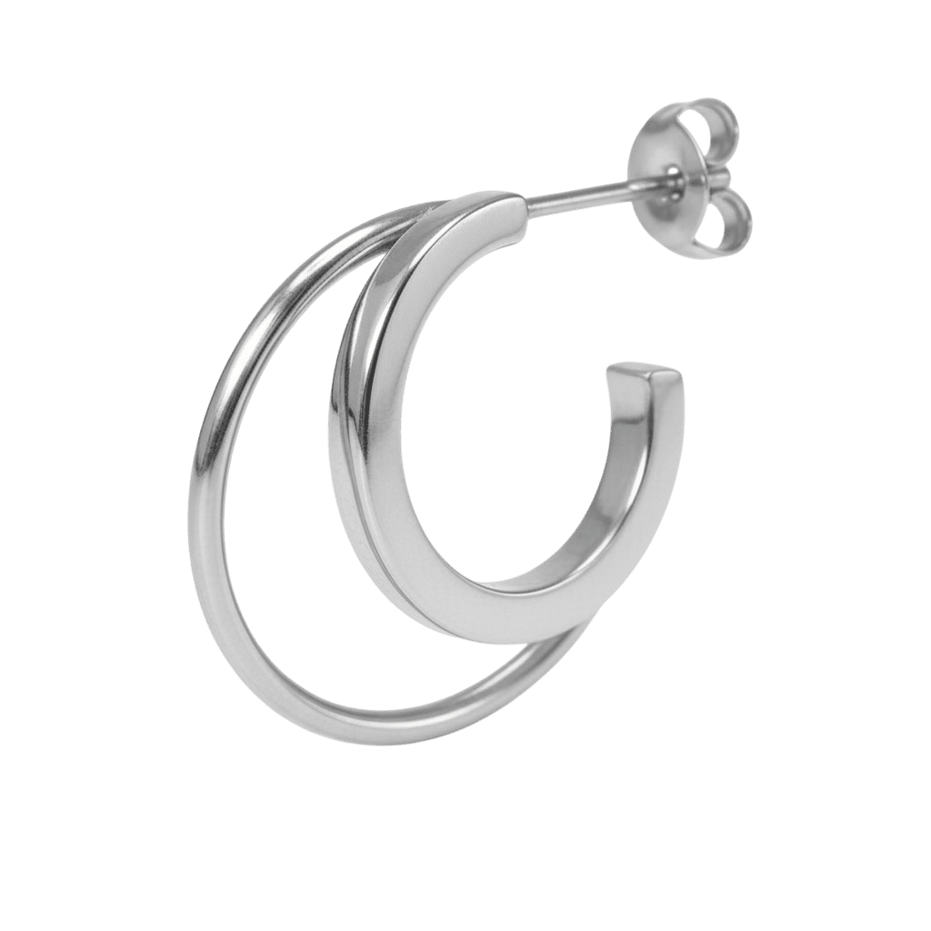 Jane Kønig Olympia Double Hoop ørering DOH-SS26-SS-S