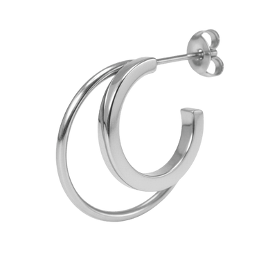 Jane Kønig Olympia Double Hoop ørering DOH-SS26-SS-S