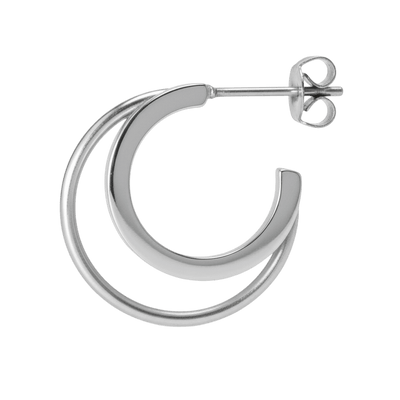 Jane Kønig Olympia Double Hoop ørering DOH-SS26-SS-S