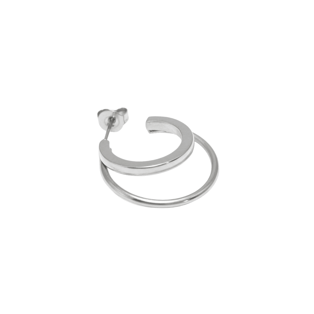 Jane Kønig Olympia Double Hoop ørering DOH-SS26-SS-S