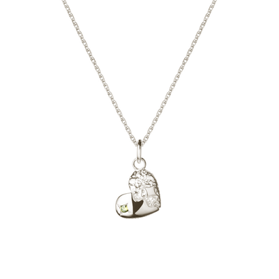 Camille Brinch Heart Sparkly halskæde HSPN