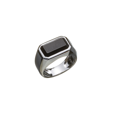 Alexander Lynggaard Hope Signet Ring Rectangle Onyx H70011