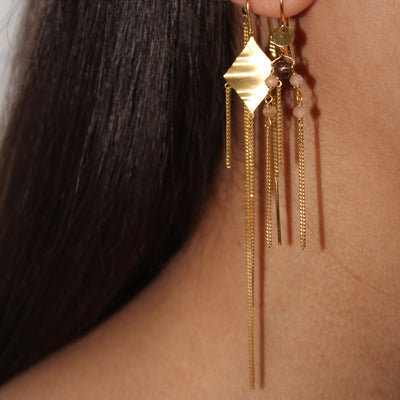 STINE A Jewelry Windy Viola with chains ørering 1417-02
