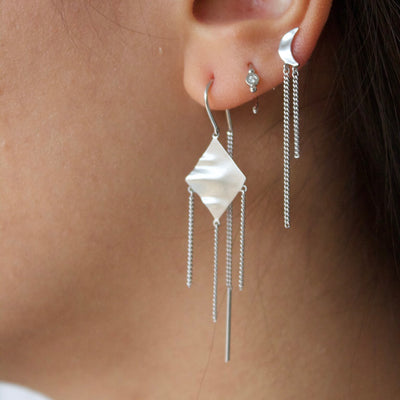 STINE A Jewelry Windy Viola with chains ørering 1417-00