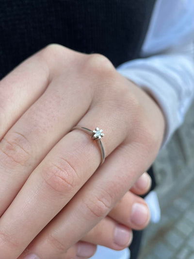 Jan Jørgensen Brillanz diamantring hvidguld 0,05 ct