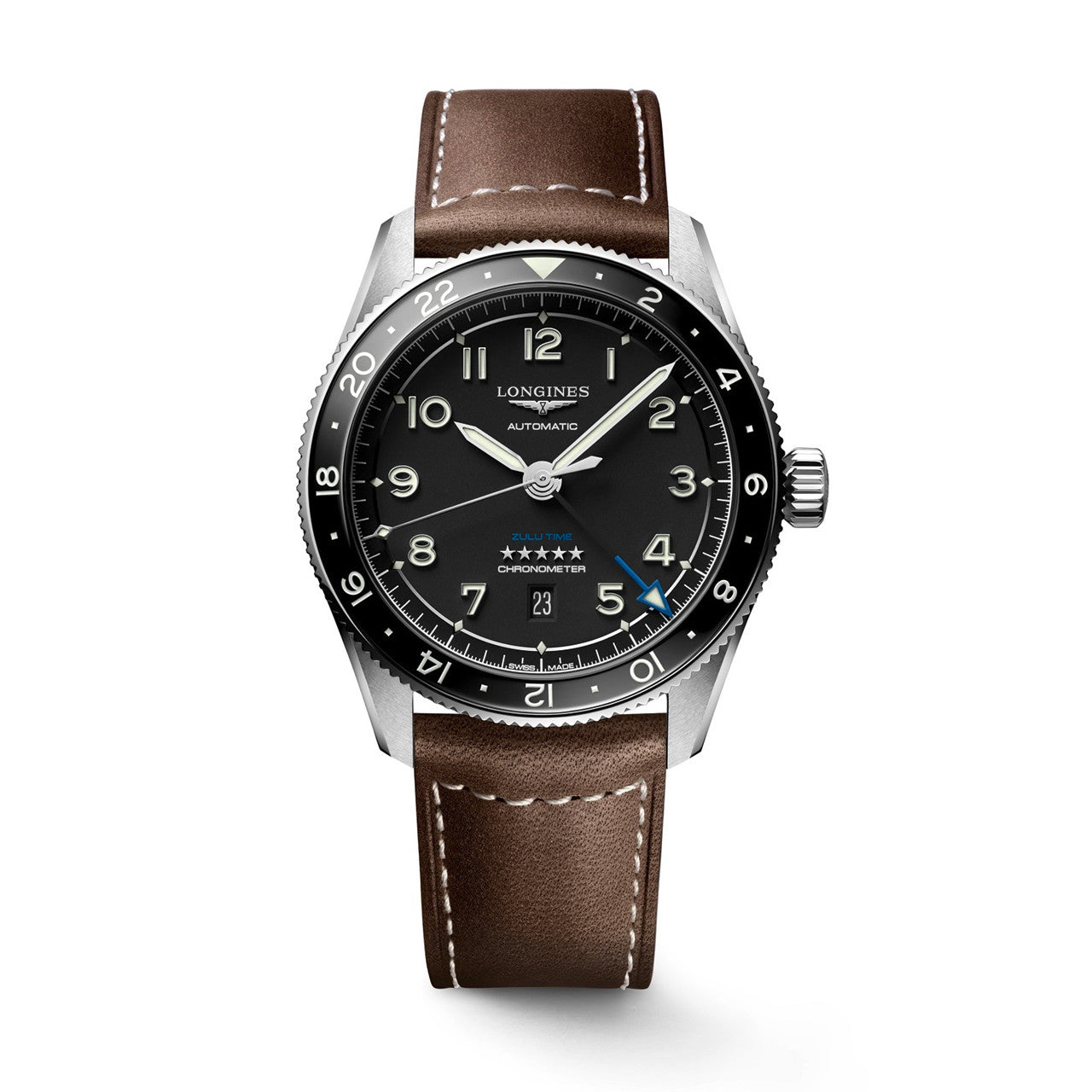Longines Spirit Zulu Time 42mm L3.812.4.53.2