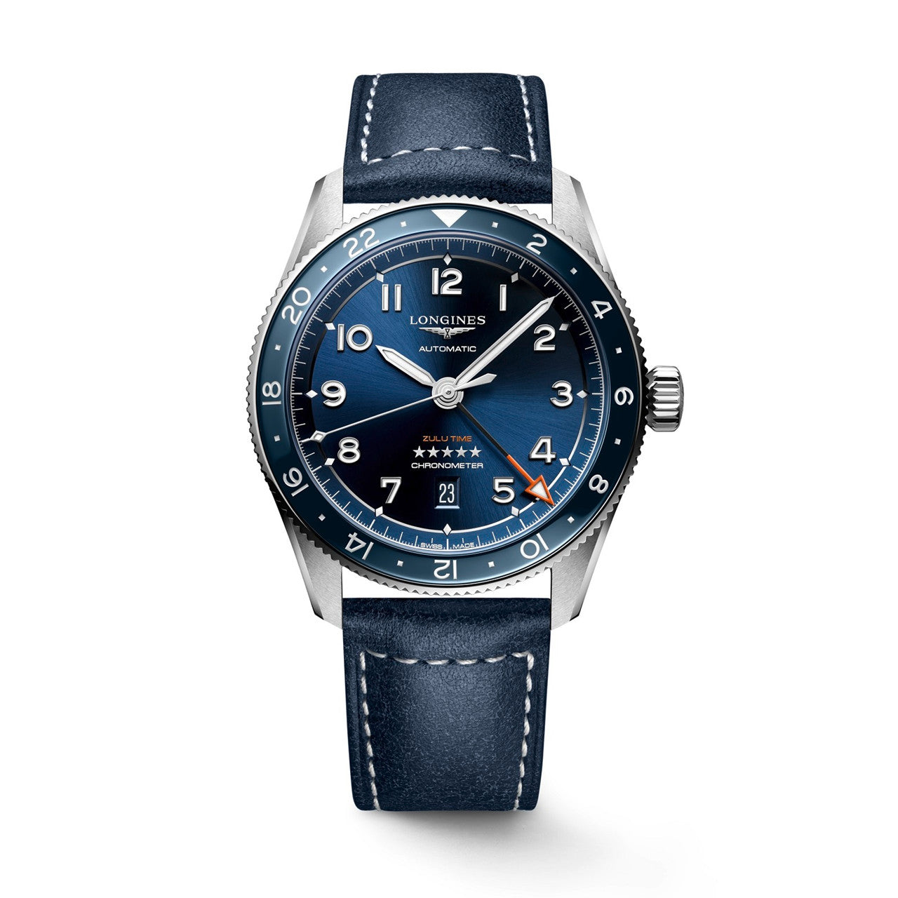 Longines Spirit Zulu Time 42mm L3.812.4.93.2