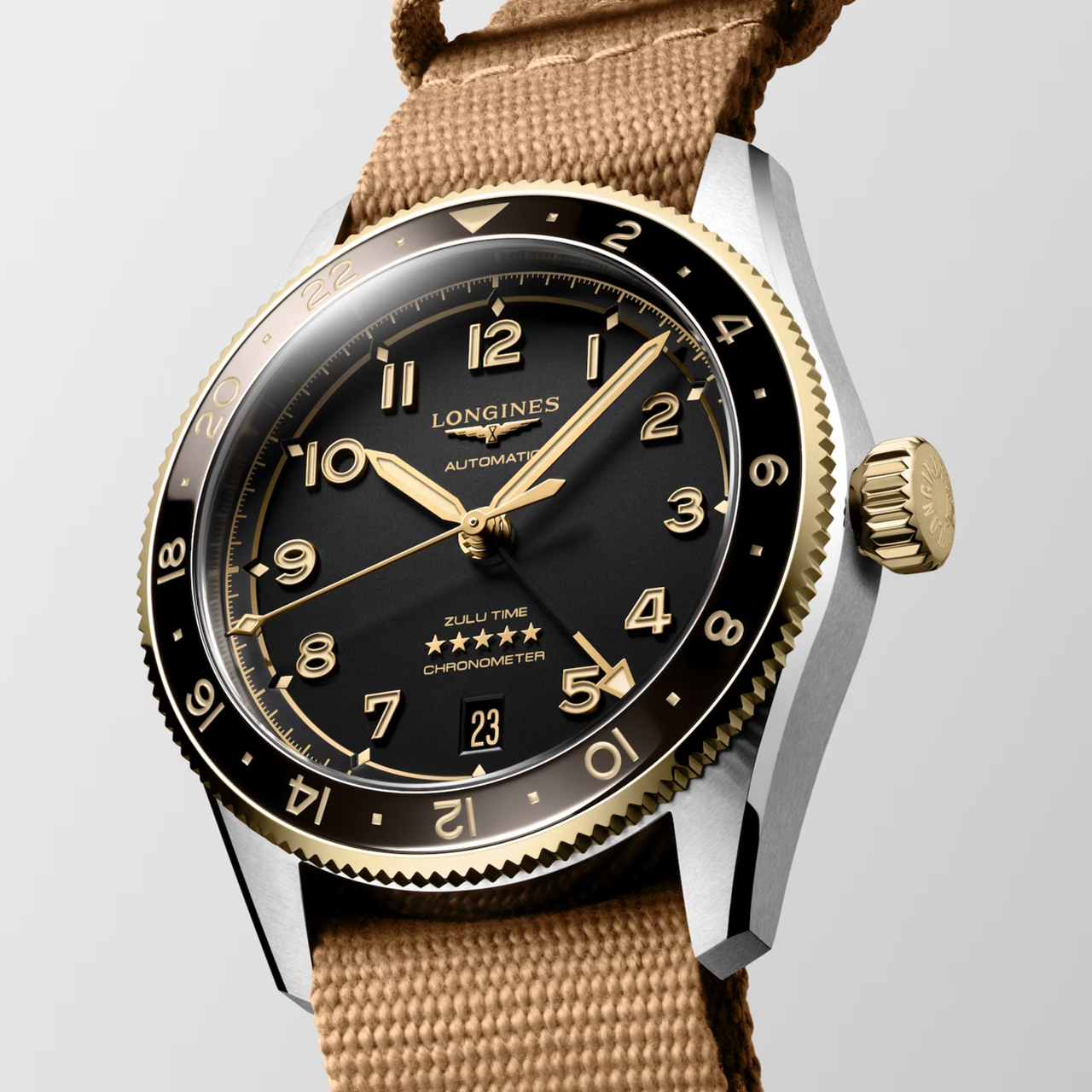 Longines Spirit Zulu Time 39mm L3.802.5.53.9