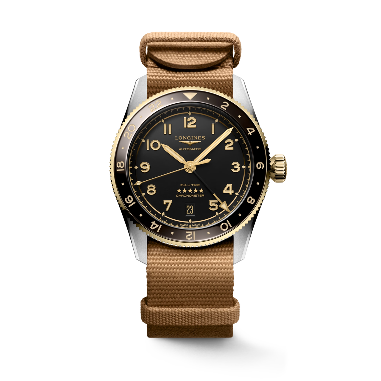 Longines Spirit Zulu Time 39mm L3.802.5.53.9