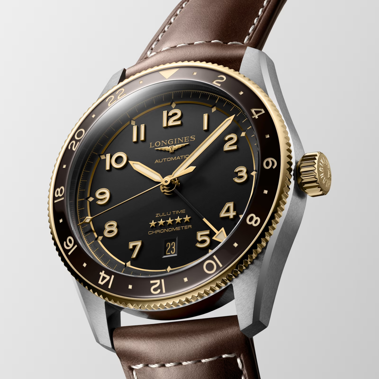Longines Spirit Zulu Time 42mm L3.812.5.53.2