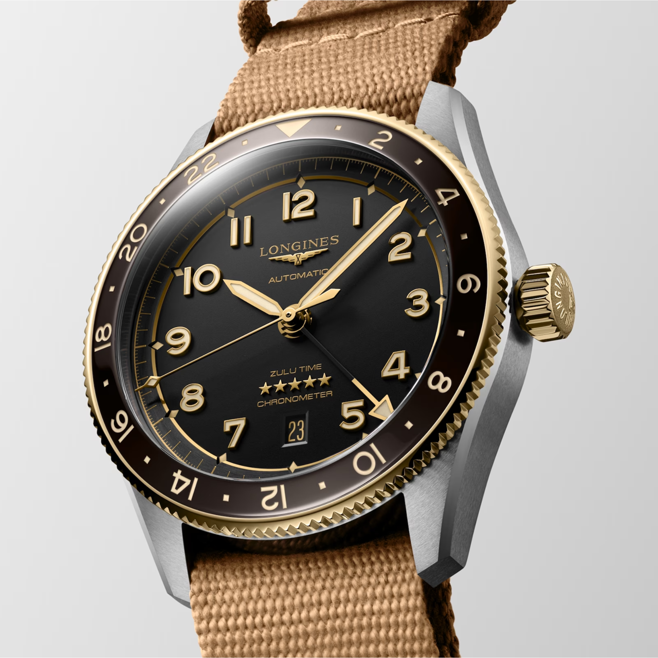 Longines Spirit Zulu Time 42mm L3.812.5.53.9