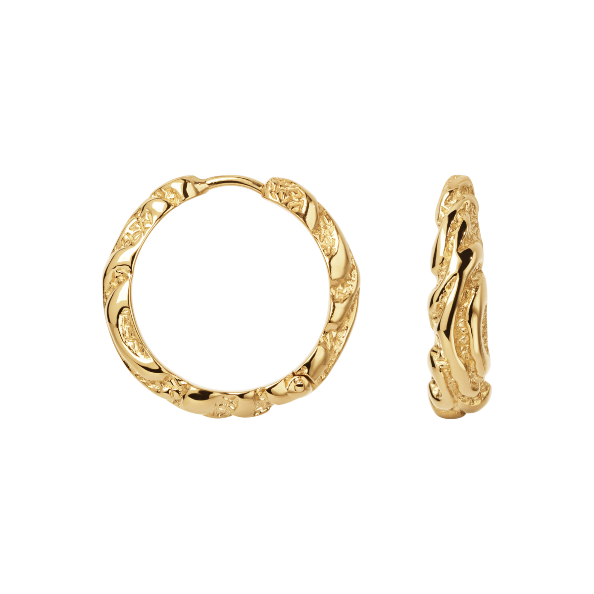 Camille Brinch Store Zebra Hoops øreringe LZH-FG