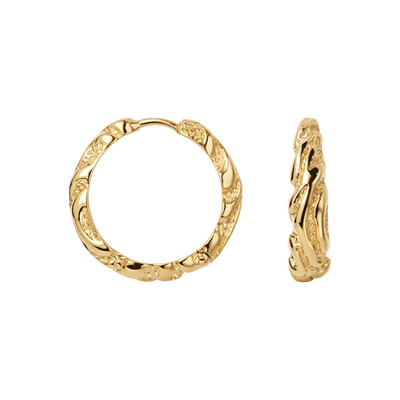 Camille Brinch Store Zebra Hoops øreringe LZH-FG