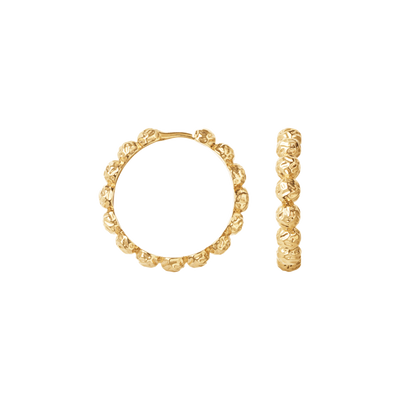 Camile Brinch Large Dots Hoops øreringe LDH-FG