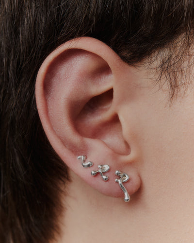 Maria Black Puff Ball ørering 100978AG