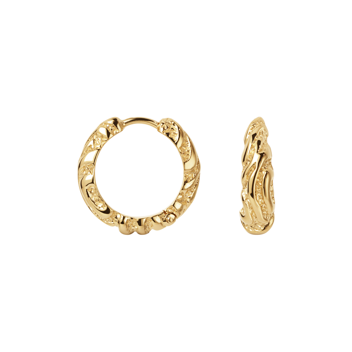 Camille Brinch Mellem Zebra Hoops øreringe MZH-FG